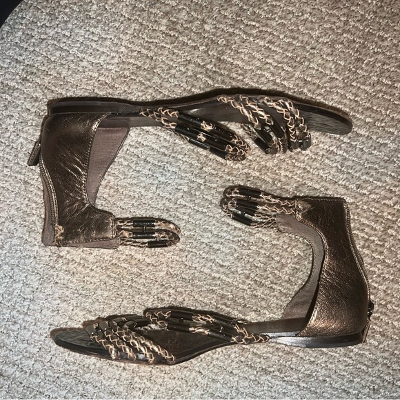 BCBG Maxazria metallic gladiator sandals - Picture 6 of 8